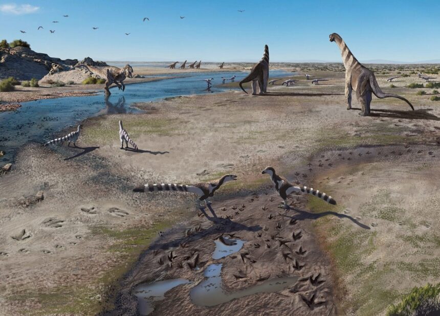 ilustracion nahuel vasquez Huellas de dinosaurios en Tarapacá, reescriben el registro paleontológico chileno
