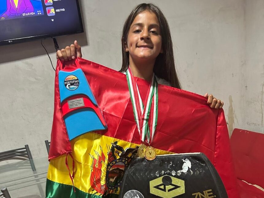 niña boliviana Histórico triunfo de joven boliviana marca antesala del Mundial de Bodyboard en Antofagasta 2026