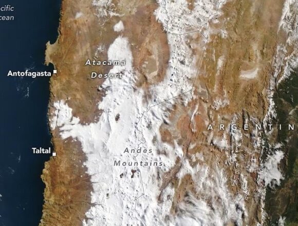 Nieve en el desierto: algo está cambiando en el norte de Chile